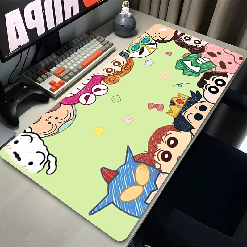 Mouse Pad Cute Anime C-Crayons Shinchans Gaming Mousepad for PC Gamer Desktop Decoration Office Mouse Mat Deskmat Rug