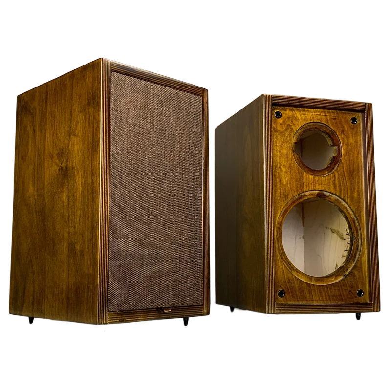 Craftsmen Customized One Pair 8 Inch Two-Way Empty Birch Plywood Speaker Cabinet Box Opend Panel Baffle Activity HIFI DIY