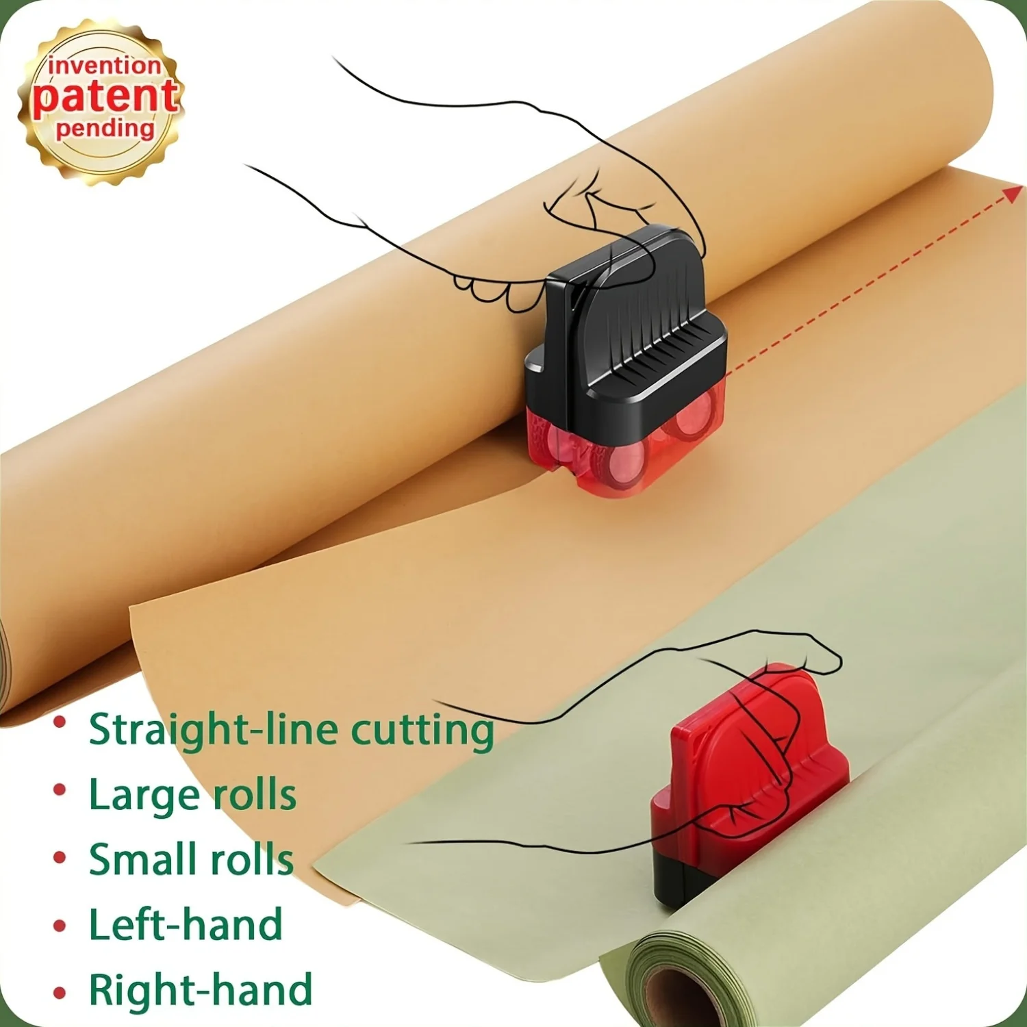 1pc Writing Paper Cutter Cylindrical Paper Cutter Christmas Gift Wrapping Paper Cutting Worker
