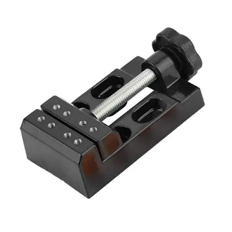 2Sets Mini Vice Small Parallel Table Vice Flat Mini Table Vice Flat Mini Vice Drill Vice For Jewellery Crafts DIY-A68E