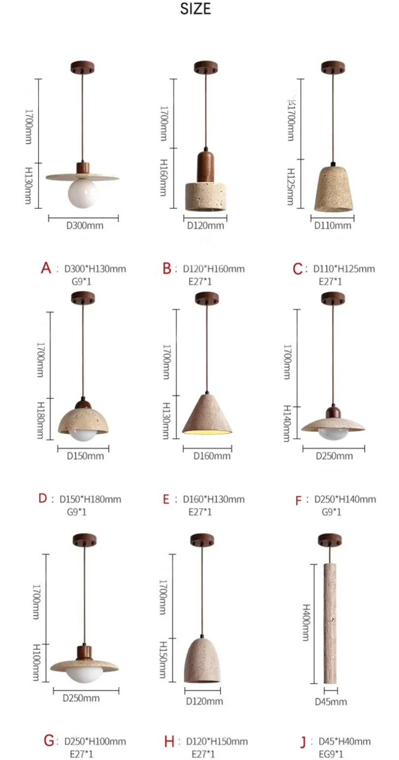 Kamienne lampy wiszące Wabi Sabi do kuchni restauracji dekoracja sklepu lampa wisząca żółty trawertyn nowoczesna sypialnia nocna