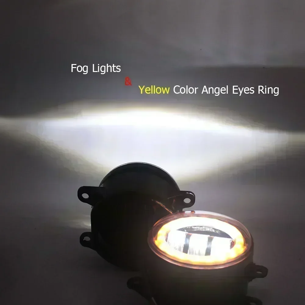 Led Fog Lights PTF 30W Lens For Suzuki Swift Dzire FZ NZ 2012 2013 2014 2015 2016 Car Turn Signal Lamp Angel Eye DRL Ring