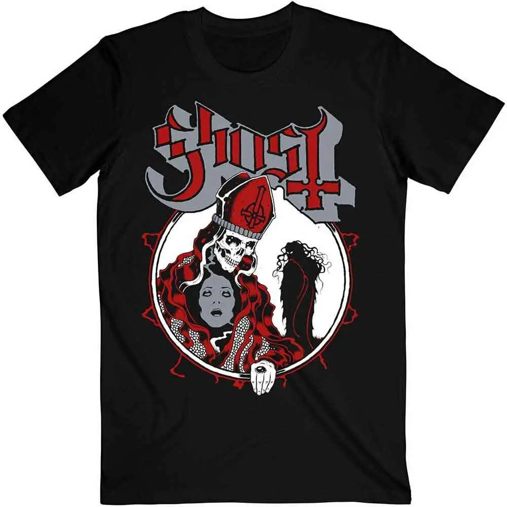 Official Ghost T Shirt Hi Red Possession Black Classic Rock Metal Band Mens