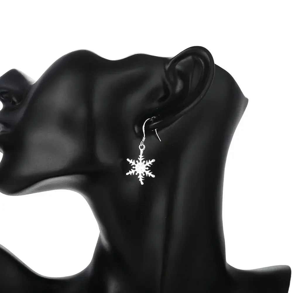 Special offer 925 sterling Silver Special snowflake drop Earrings for Women fashion Street all-match Jewelry wedding Gifts