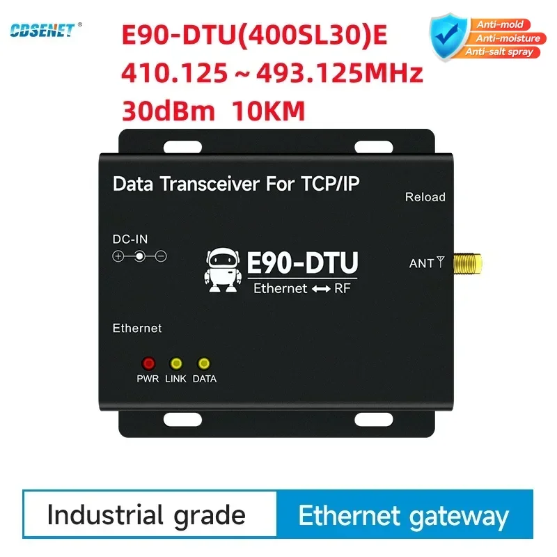 

433/868/915MHz Lora Wireless Data Transmission Ethernet Gateway CDSENET E90-DTU(xxSLx)E 22/30dbm Long Distance Modbus TCP RTU