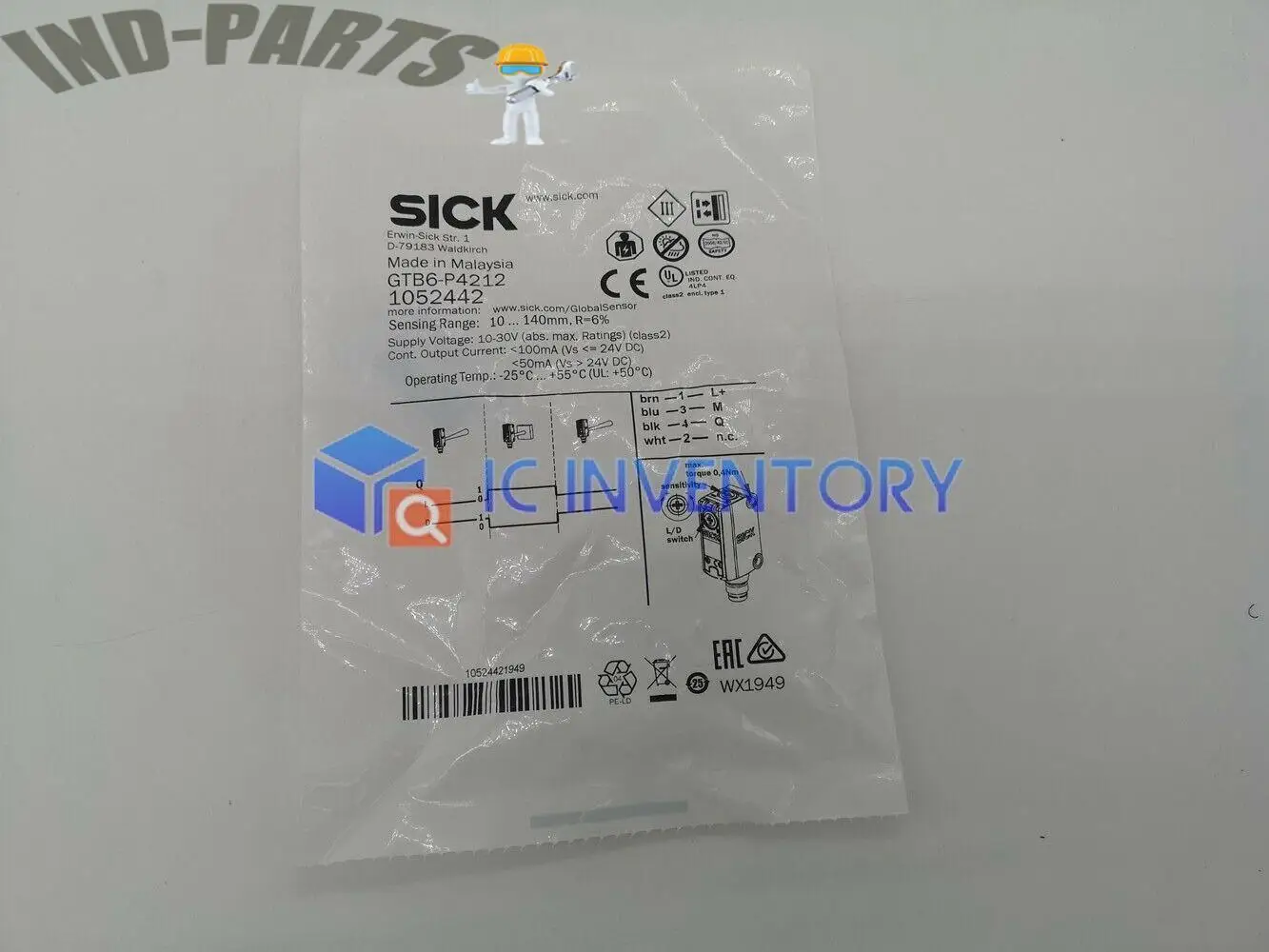 For SICK GTB6-P4212 1052442 Photoelectric switch sensor