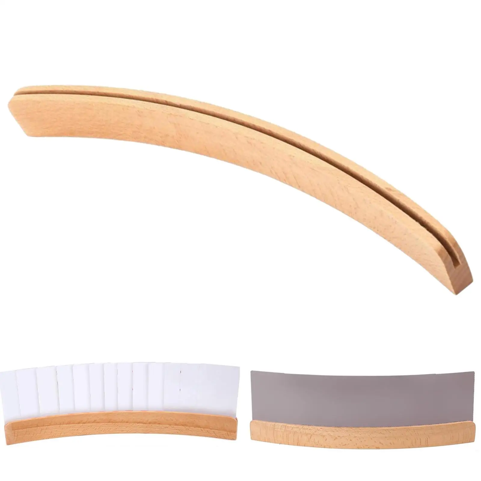 

Curved Wooden Playing Card Holder Poker Card Rack for Kids Seniors Adults