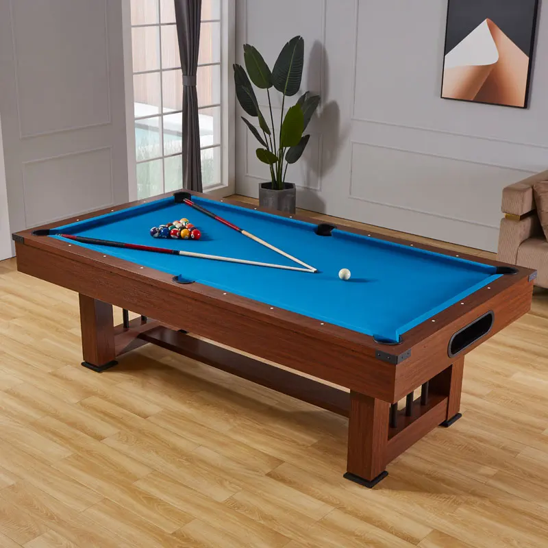 New Fashion Strong Modern Roma Design 8FT MDF Billiard Table With Auto Ball Return Pocket For Indoor Family Club Games