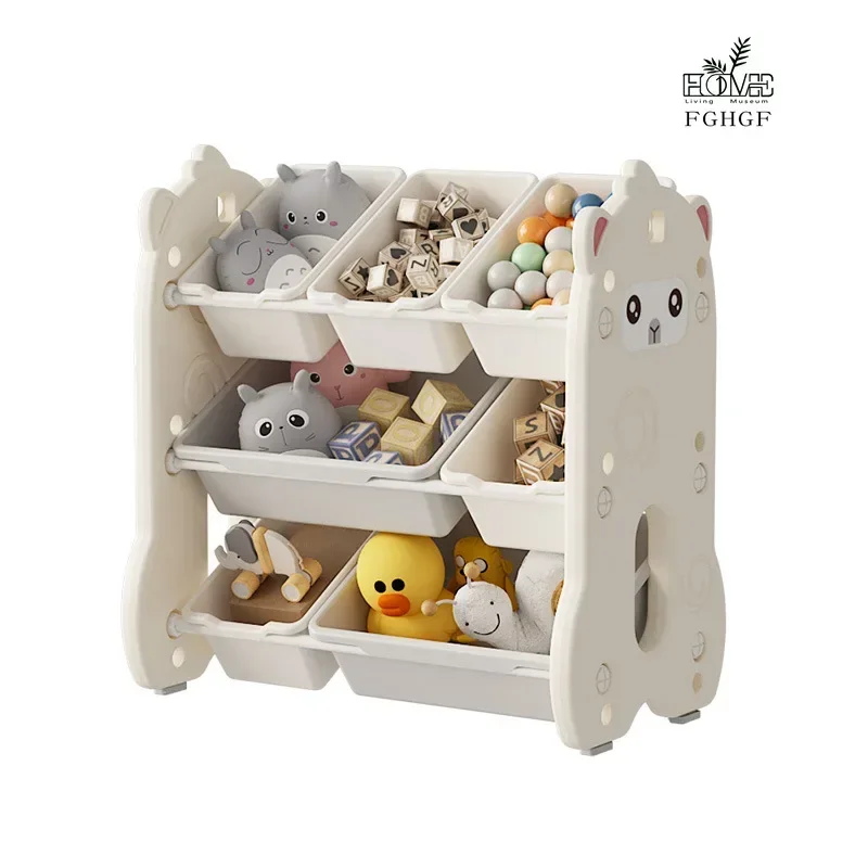 Children\'s storage cabinet drawer type super large capacity classified multi-layer storage rack baby storage cabinet toys