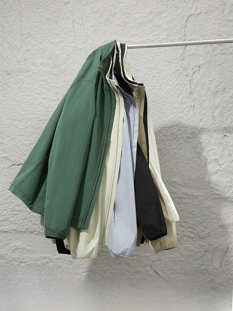 

Мужская легкая эластичная дышащая куртка для активного отдыха с защитой от солнца, серия L, бесшовная, с термосваркой, весенне-летняя