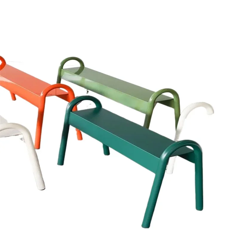 

Bench park bench milk tea coffee shop gym rest bench shopping mall wrought iron seat chair