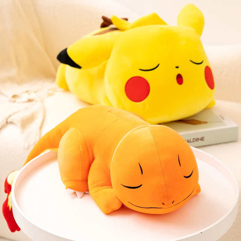 Juguete de peluche de dibujos animados de Pokémon para niños, almohada de muñeca de Anime Kawaii, Charmander, Pikachu, regalo de cumpleaños, alta calidad, 35-60cm