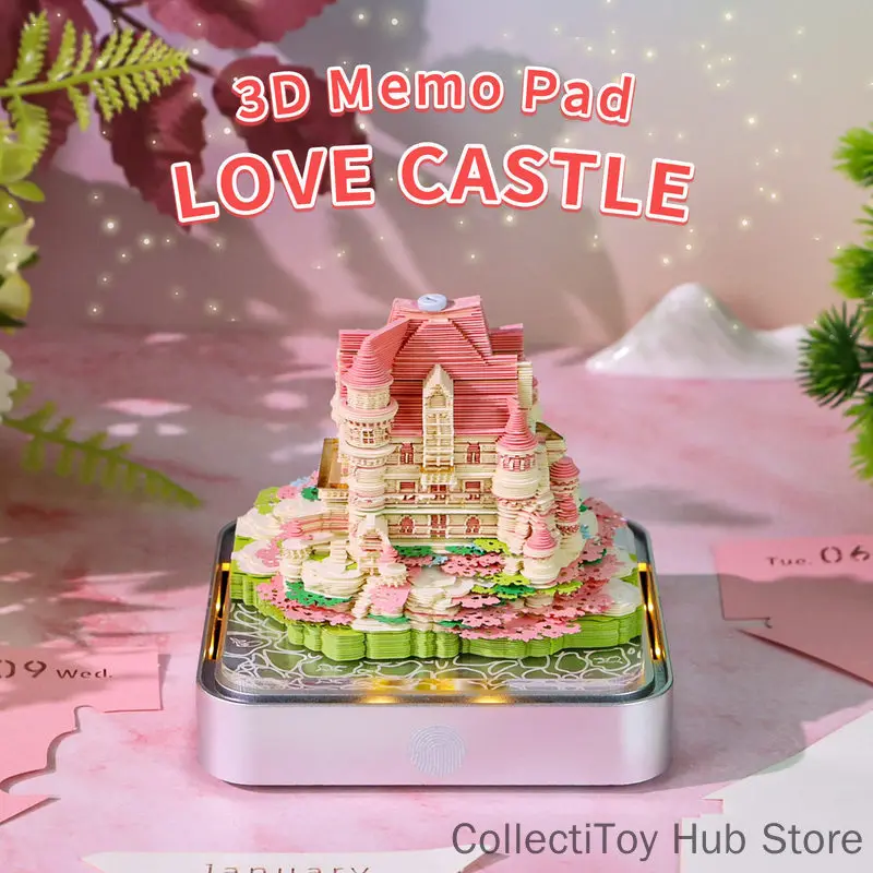 generic-2027-3d-paper-carving-calendar-castle-memo-pad-creative-desktop-ornament-souvenir-gift-for-adults-home-decoration
