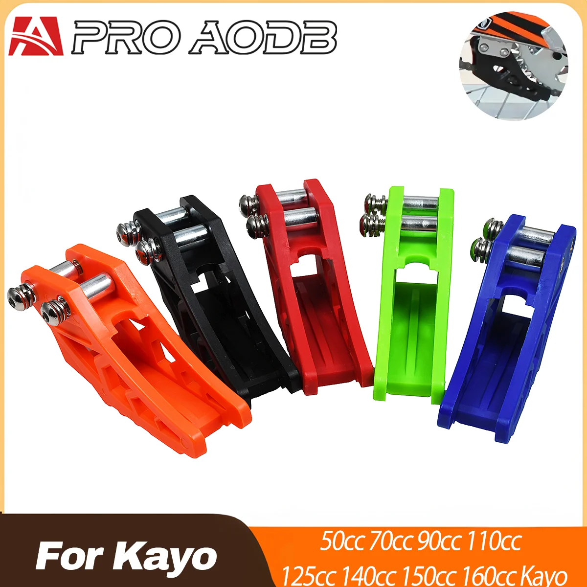 For IRBIS BSE KAYO SSR TTR XR CRF BBR KLX 50 70 90 110 125 140 150 160CC Motorcycle Chain Guide Guard Protector Dirt Pit Bike