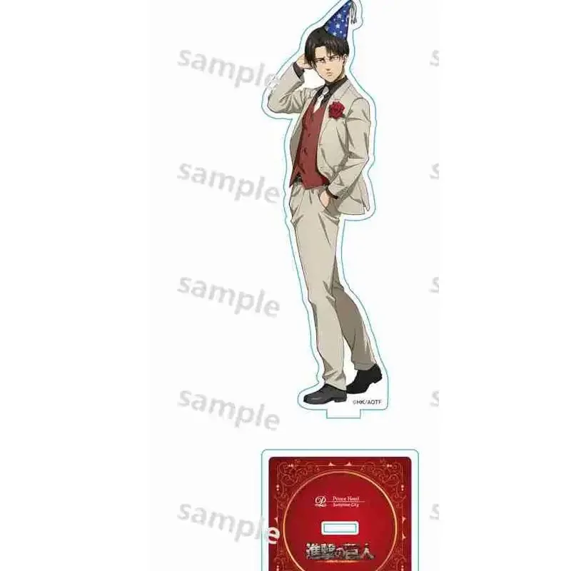 Game Armin Arlert Eren Yeager Mikasa Ackerman Levi Acrylic Stand Doll Anime Figure Model Plate Cosplay Toy for Gift