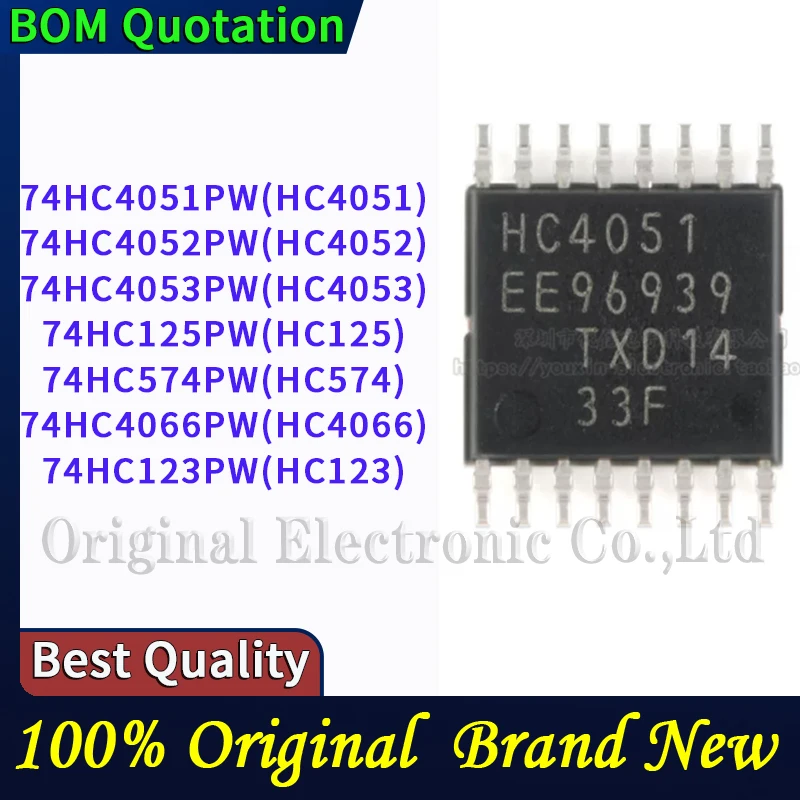 74HC4051PW(HC4051) 74HC4052PW(HC4052) 74HC4053PW(HC4053) 74HC125PW(HC125) 74HC574PW(HC574) 74HC4066PW(HC4066) 74HC123PW PC shell