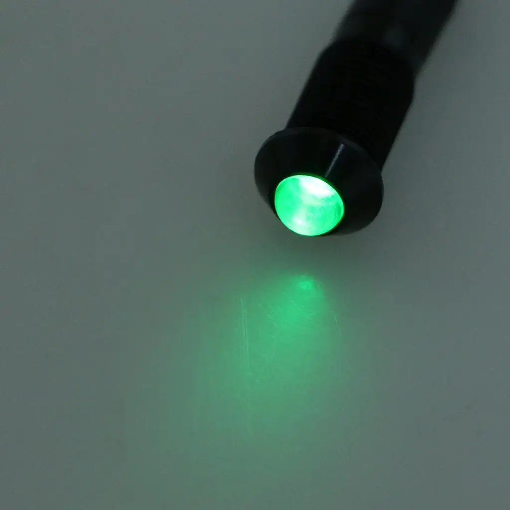 8mm LED Indicator Light Bulb 24V Car Dashboard Panel Lamp Durable Waterproof for Motorcycle Auto