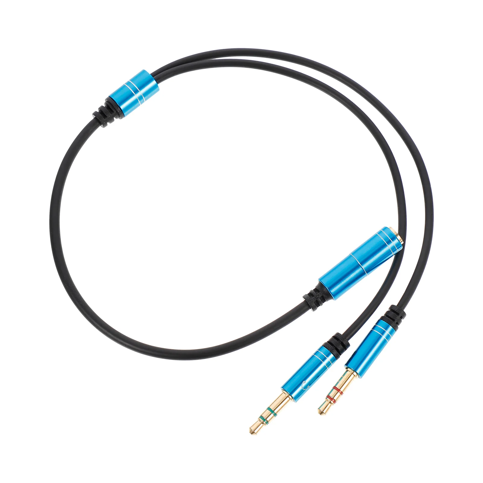 Audio Line Mic Cable Microphone Splitter Headphone for Computer Headset 2 1 Supply Abs Separate and Connector Accessory