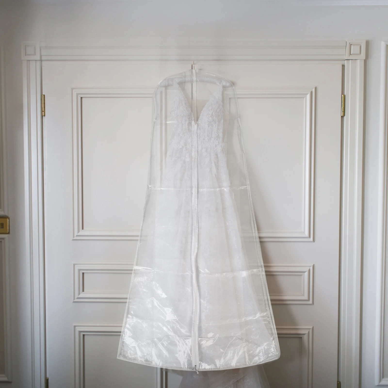 

Dustproof Garment Bag Wedding Dress Storage Long Clothes Cover PEVA Waterproof Travel Clothing Protector Home Essentials