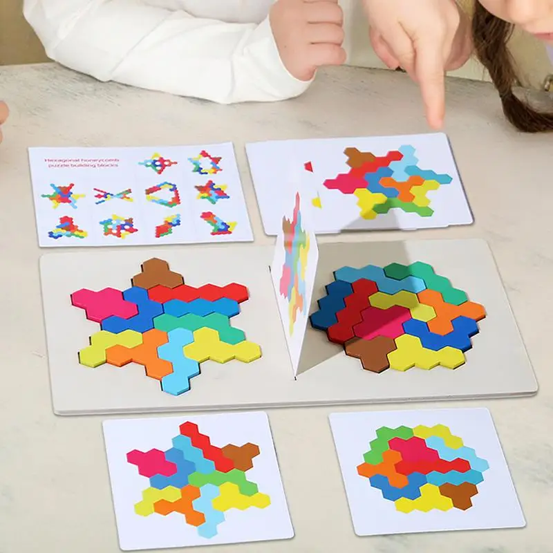 

Головоломка Tangram с цветным рисунком, деревянные головоломки Tangram, блоки для двух игроков, Геометрическая головоломка для мальчиков и девочек 3-5