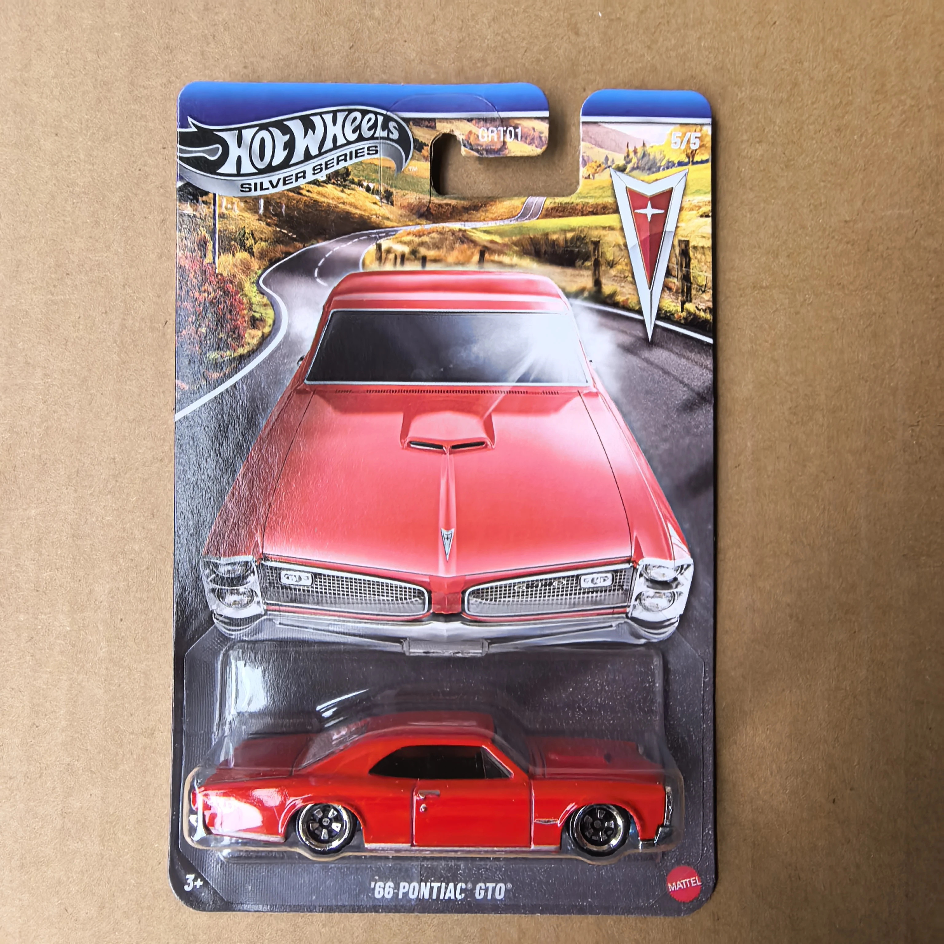 New Genuine In Stock Hot Wheels GRT01 Silver Series GTO Pontiac Firebird Alloy Car Model Simulation Collection Toys Boys Gifts