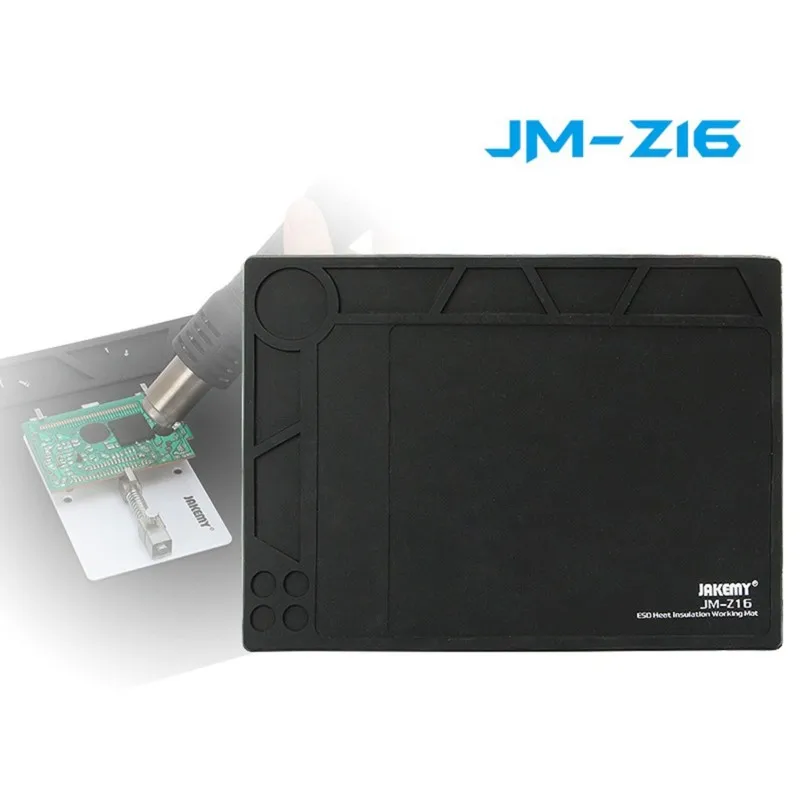 ABGR-JAKEMY JM-Z16 Anti-Static Heat Insulation Repair Work Mat Silicone For Electronics - 359X260mm