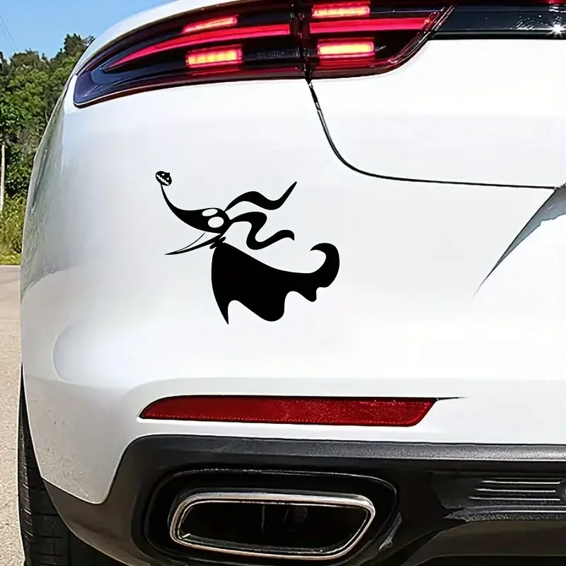Zero Dog Silhouette with Pumpkin Nose - Waterproof Vinyl Sticker for Laptops, Water Bottles, Phones & Cars, Water Bottle Sticker