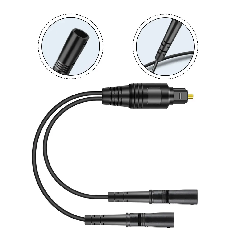 Optical Audio Splitter Cable 1 Input 2 Output for TV PC Soundbar Headset with Long Distance Signal Transmission view 6