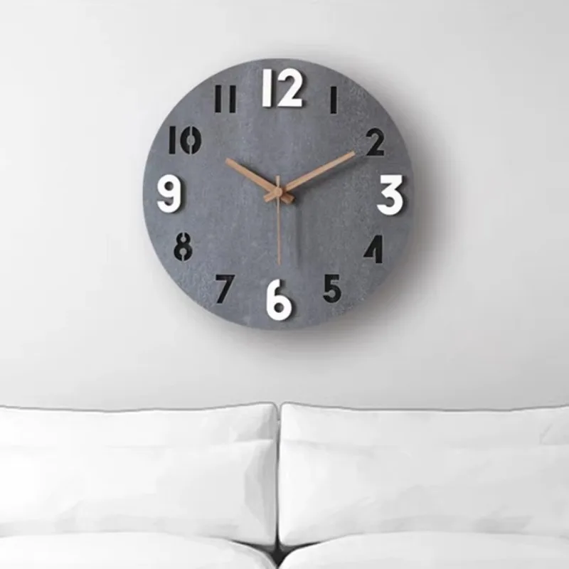 Elegant Modern Wall Clock Minimalist Design Wall Clocks Dining Room Aesthetic Decoration Timepiece Bedroom Silent Digital Clock