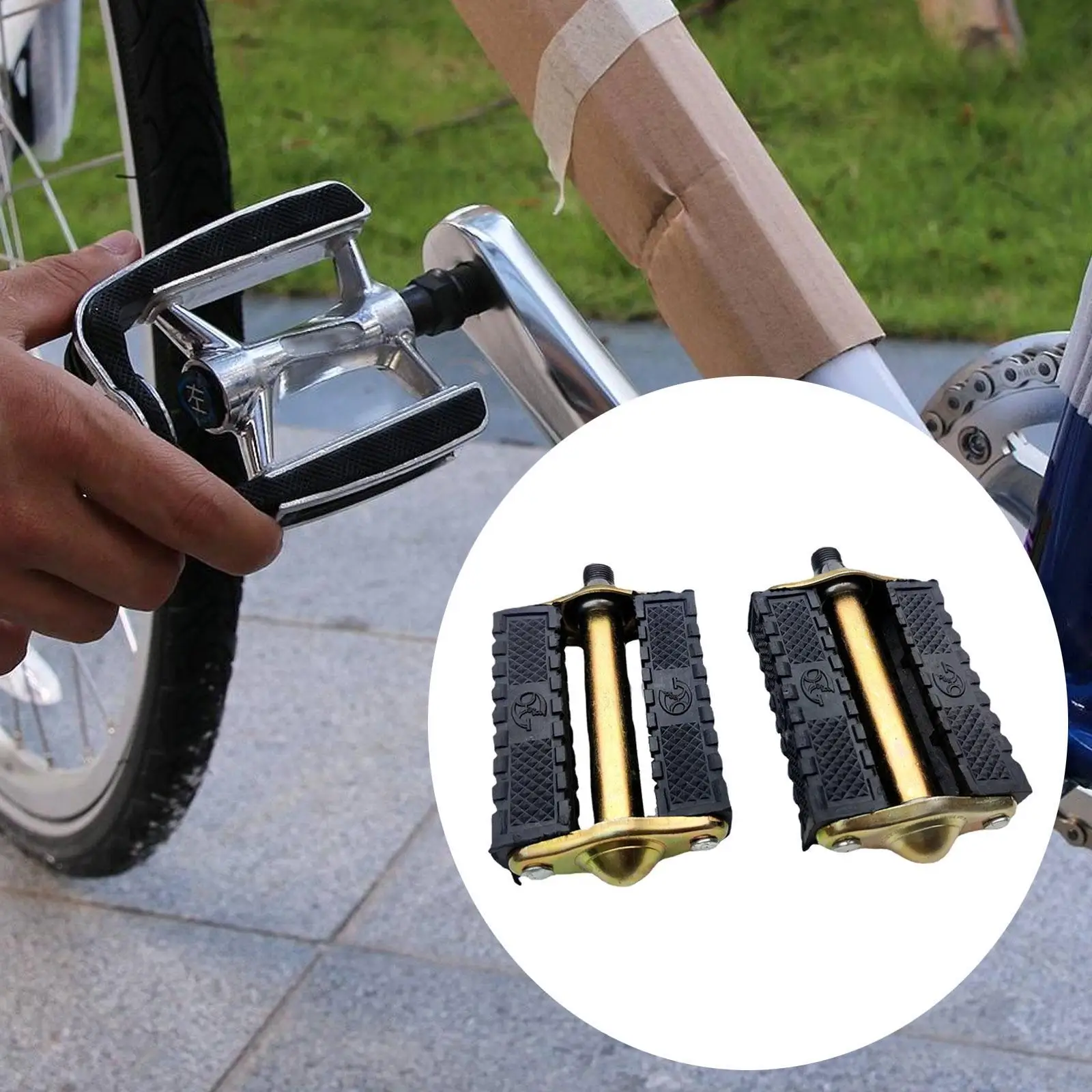 1 Pair Sturdy Lightweight Direct Replaces Premium Portable Practical Spare Parts Bike Pedals Bicycle Cycling Pedals Accessories