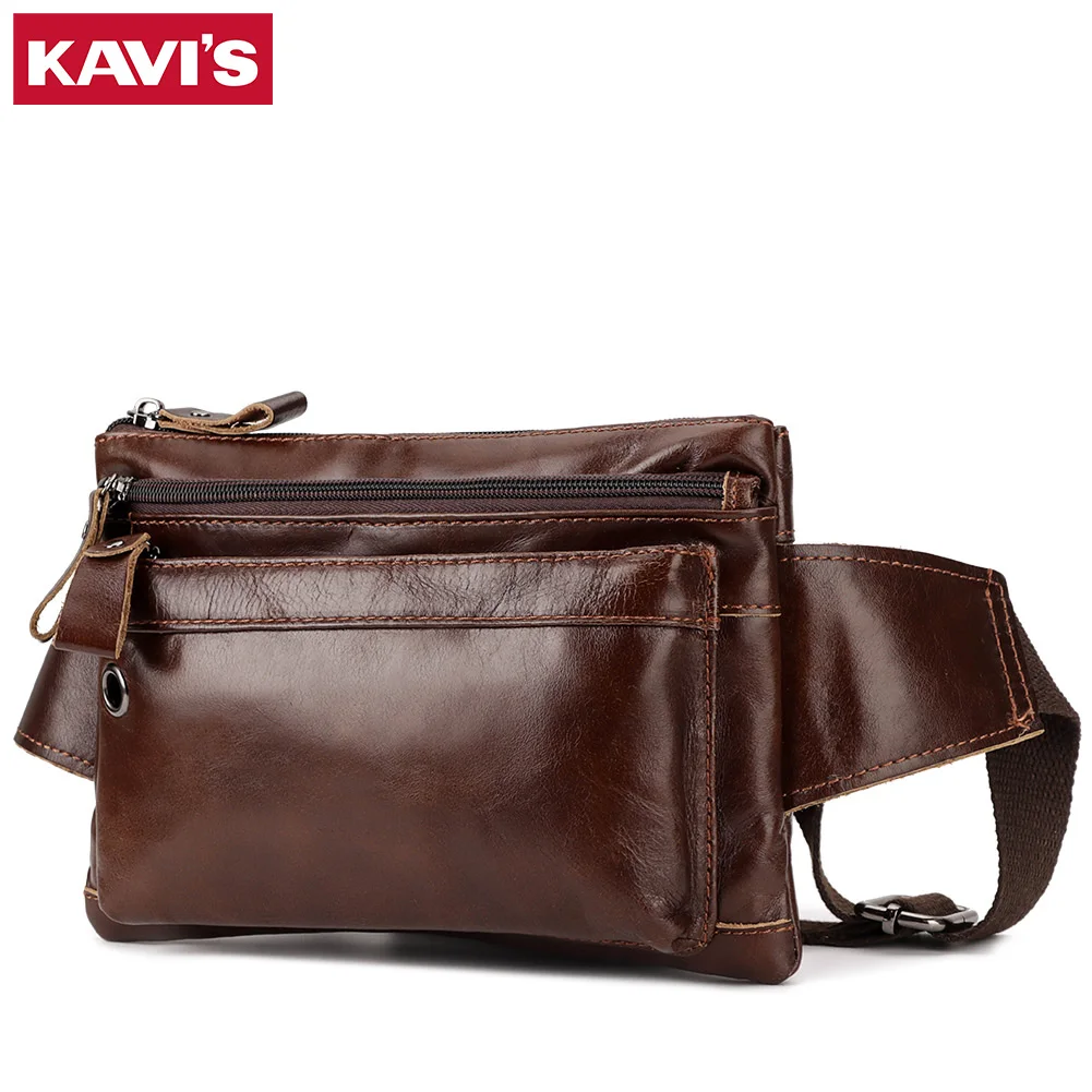 

Original Nature Leather Men's Crossbody Chest Bag Fashion Male Fanny Pack High Quality Outdoor Travel Waist Belt Bags