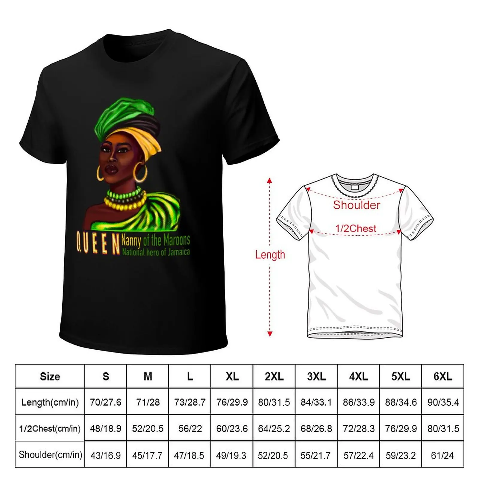 Queen nanny of the Maroons - national heroine of Jamaica T-Shirt Plus Size All Match Tee Shirt