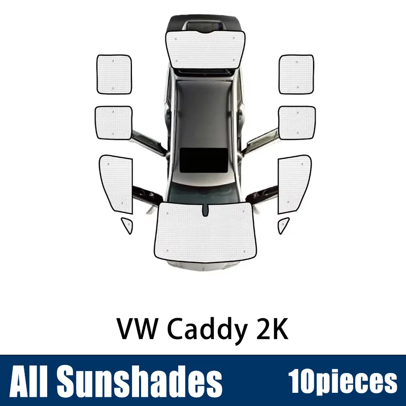 Voor VW Caddy 2K Accessoires Volkswagen Maxi MK3 2004 ~ 2019 Autoruit Zonnescherm Anti-Uv Vizier Blind covers Camper Interieur Onderdelen