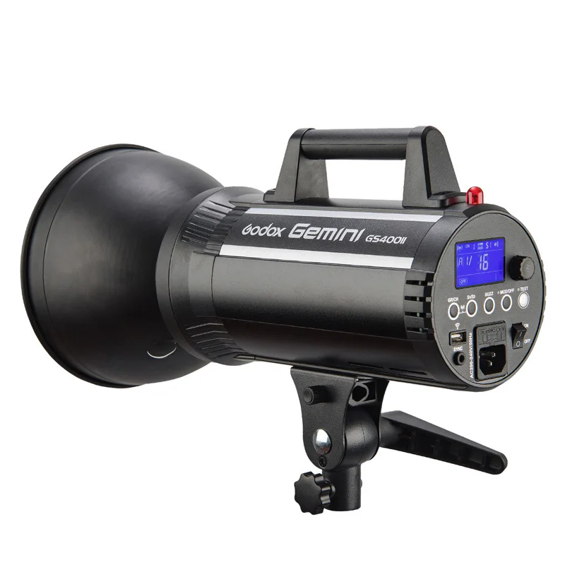 GSII Series Flash GS200II GS300II GS400II 200W-400W Studio Strobes Overheat Protection High-Speed Sync for Studios