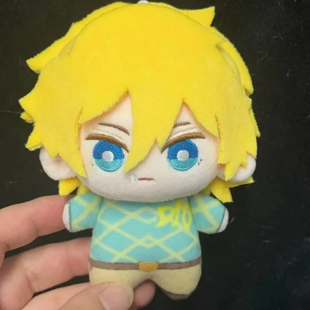 10CM Anime Dio Diego Brando poupée Anime Figure en peluche coton peluche jouet marionnette Cosplay Kawaii pendentif mascotte cadeaux de noël
