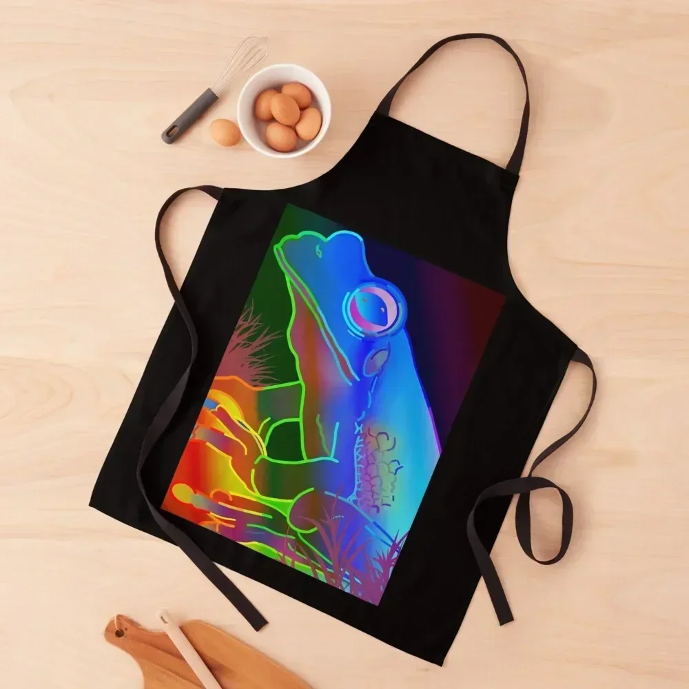 

Rainbow Frog Apron Kitchen For Men Woman Kitchen Kitchen Supplies Women Apron