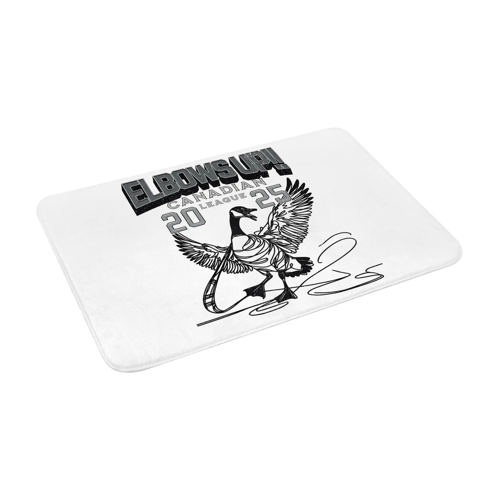 

Elbows Up Canadian League Canada Geese Anti-slip Doormat Floor Mat Carpet Rug for Kitchen Entrance Home Bathroom Footpad Mats