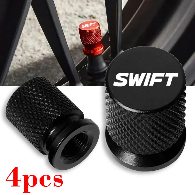 

For Suzuki Swift Car Wheel Tire Valve Caps Tyre Stem Covers Airdust Waterproof Accessories