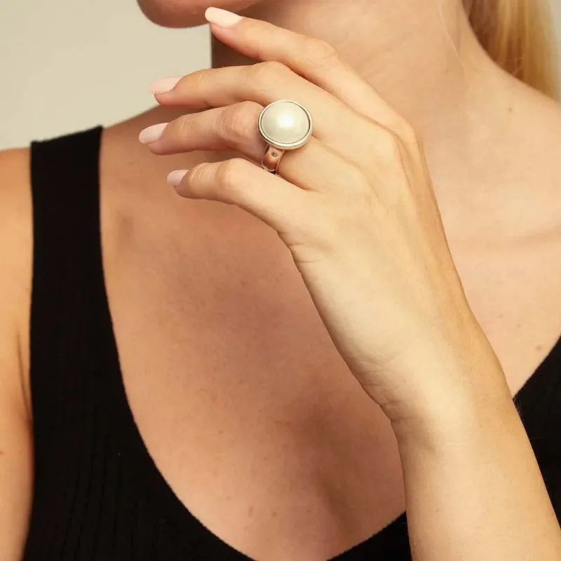 مجموعة خواتم صيفية أنيقة كلاسيكية على طراز القصر لعام 2025 من اللؤلؤ/الفيروز – إكسسوارات للأزواج، هدية عيد الحب