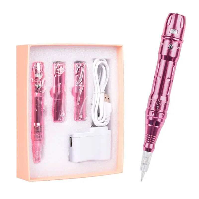 

Eyebrows Tattoo Machine Wireless Permanent Makeup Tattoo Pen Rechargeable with 2 Battery Tattoo Gun