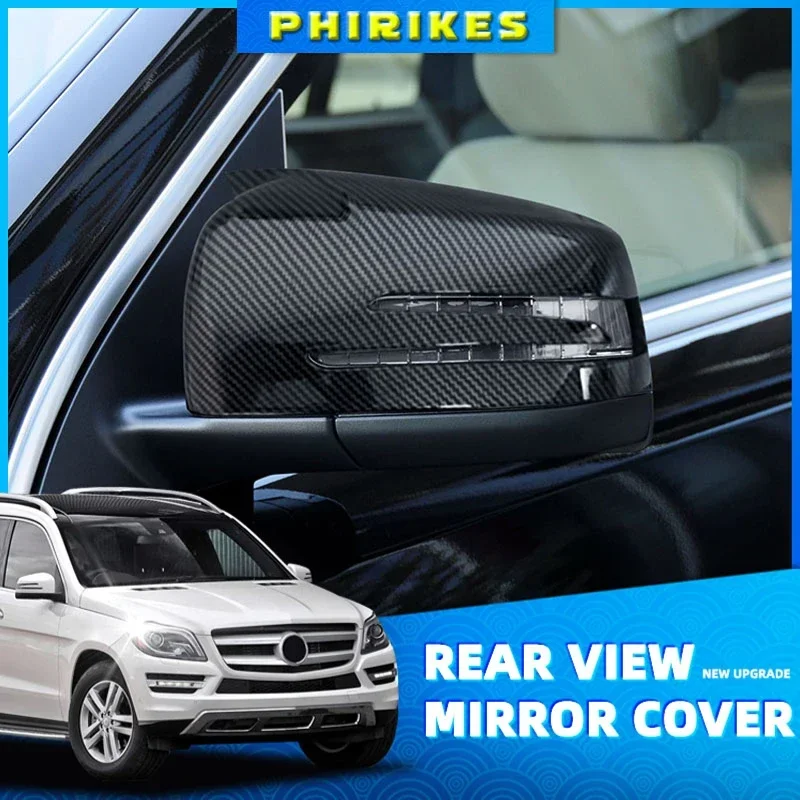 

Side Mirror Cap Covers For Mercedes Benz W176 W246 W212 W204 C117 X156 X204 W221 C218 A B C E S CLA GLA GLK Class Black