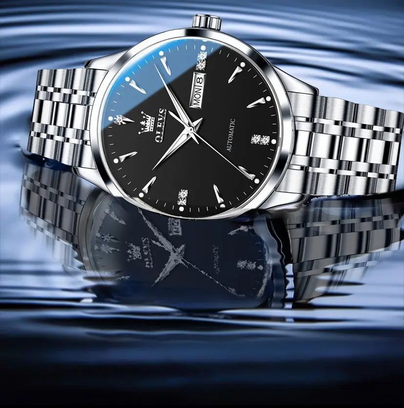 

Zml men's watch - new business style, luminous, waterproof mechanical wristwatch