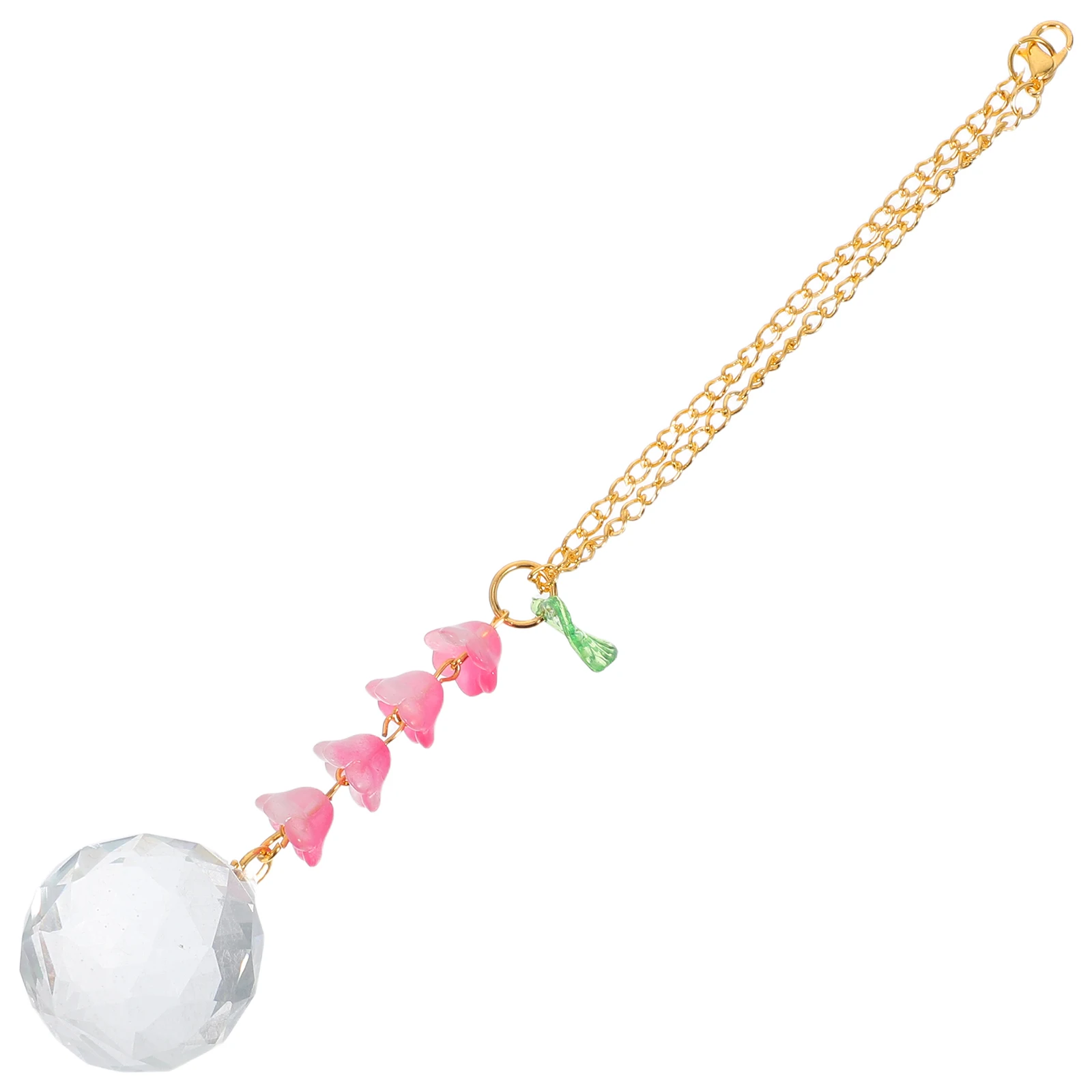 

Flower Decoration Car Rearview Mirror Decorations Miss Crystal Hanging Accessories