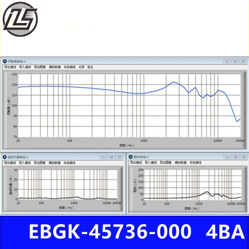 Imagen 2 del producto LS EBGk-45736-bocina compuesta 4BA, todas las frecuencias, Unidad de hierro móvil, auriculares, altavoces, receptor con división de frecuencia, 2 piezas