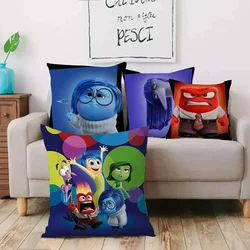 Disney Inside Out 2 Pillow Covers Cartoon Sofa Decorative Home Double-sided Printing Short Plush Cute Cushion Cover