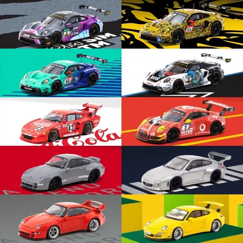 

TW 1:64 GT3 911 997 944, имитационная модель автомобиля из сплава, подарочная игрушка для детей, коллекционный декоративный предмет для взрослых.