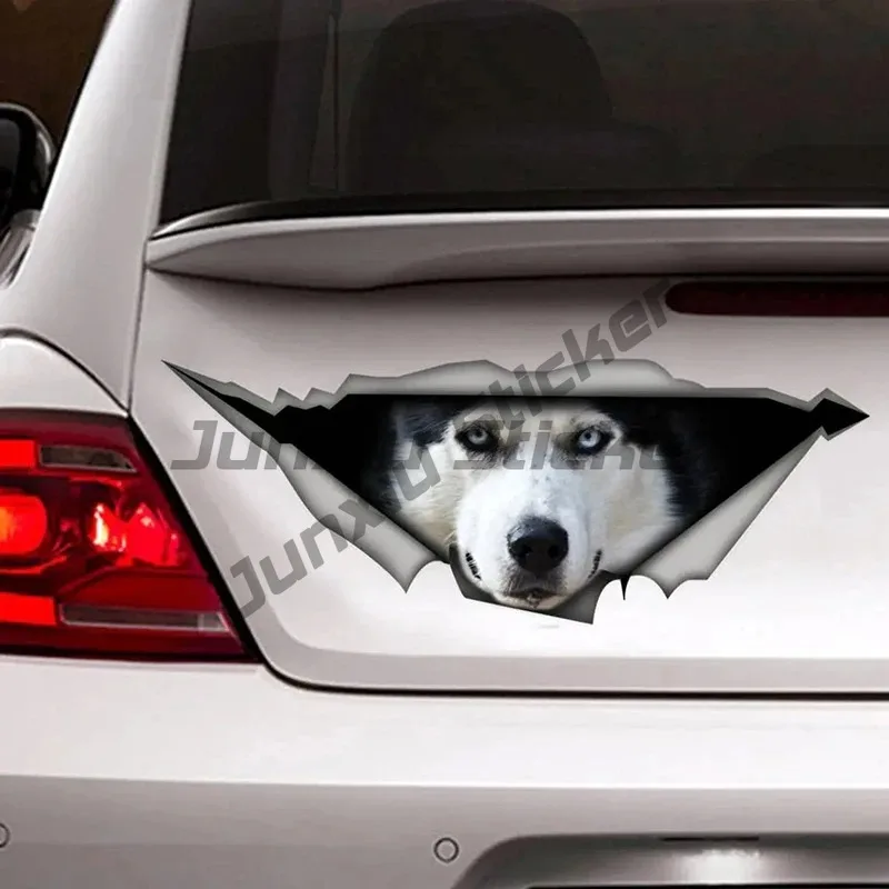

Husky Car Bumper Window Stickers Waterproof Decoration for Car Fashion Decals Vinyl Material Creative Stickers