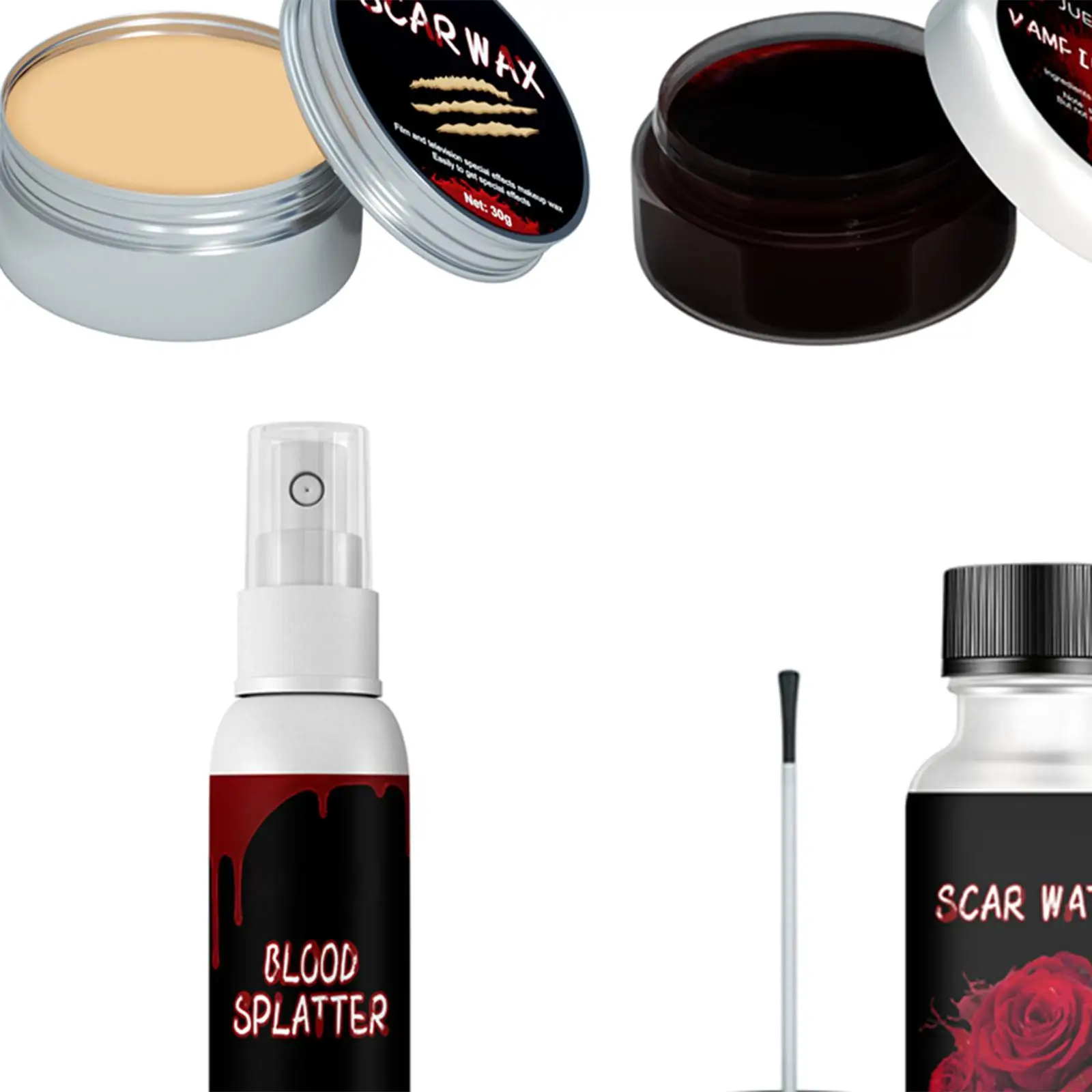 Peinture Linge de simulation de maquillage d'Halloween, effets spéciaux professionnels, peint