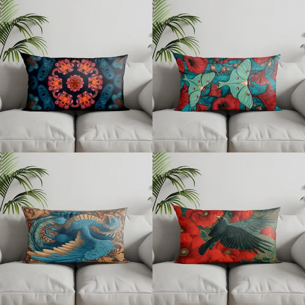 Home Decor Colorful Abstract Geometric Pillow Suitable For Sofa Bedroom Car Pillow Cover Cushion Rectangular Back Cushion