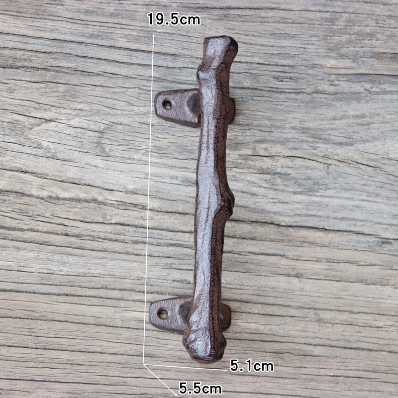European Retro Cabinet Pulls Door Handles Garden Courtyard Cast Iron Craft Drawer Wardrobe Door Handle for Furniture Hardware